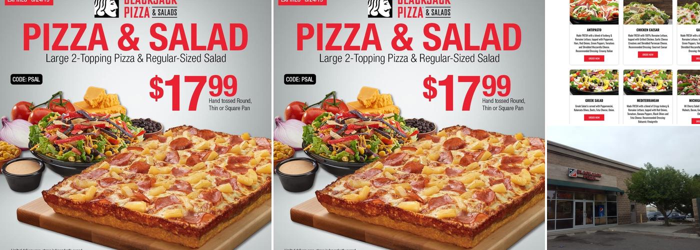 Blackjack Pizza & Salads Menu