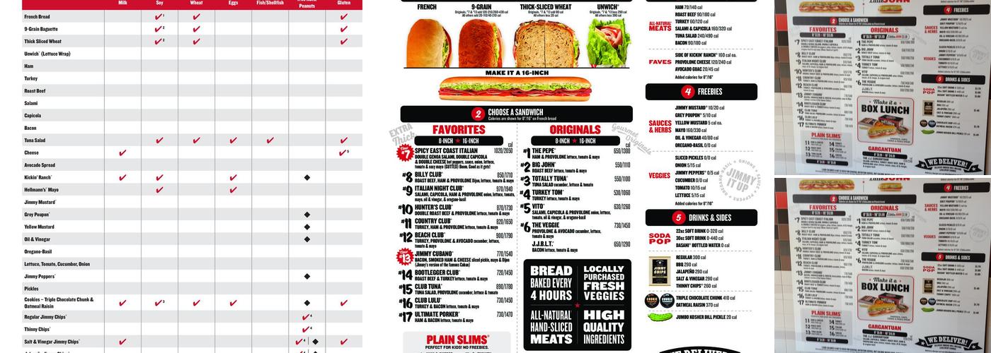 Jimmy John's Menu
