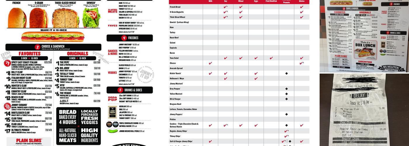 Jimmy John's Menu