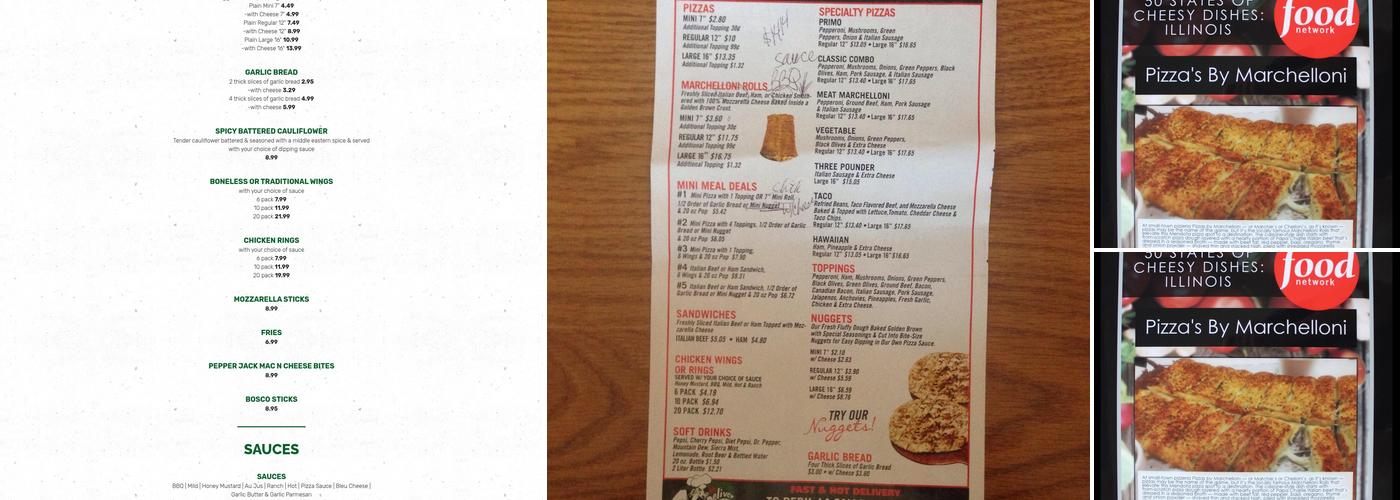 Pizzas By Marchelloni- Peru, Il Menu