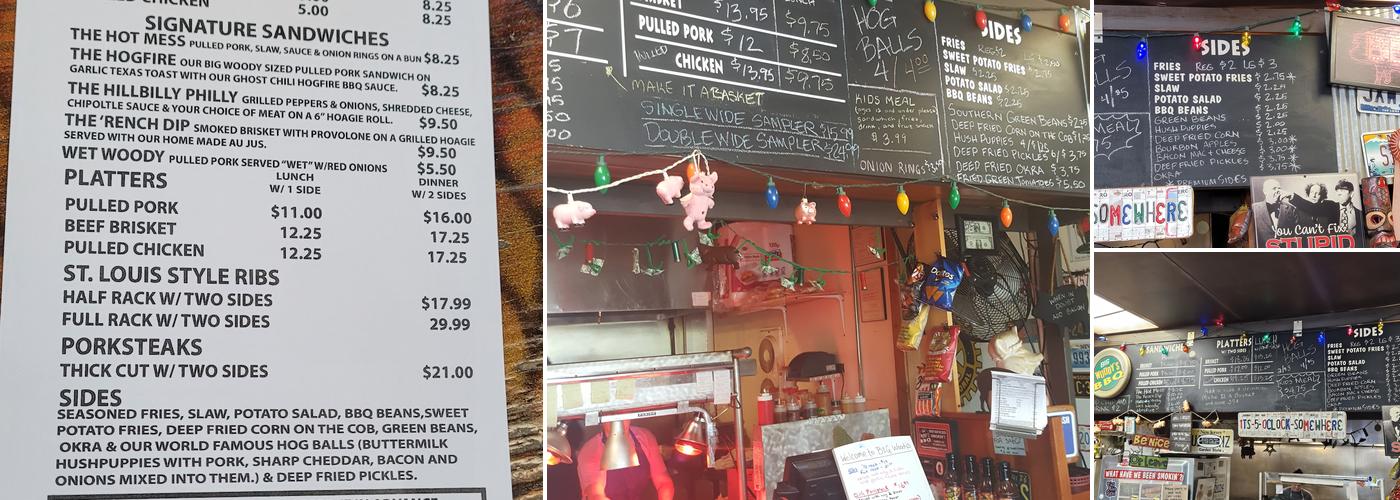 Big Woody's BBQ Menu
