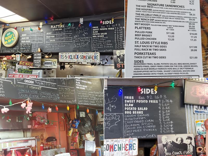 Big Woody's BBQ Menu