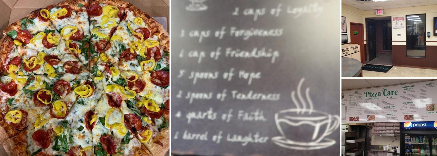 Pizza Care Menu