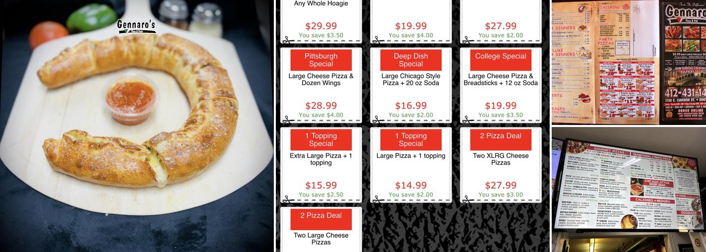 Gennaro’s Pizza Menu