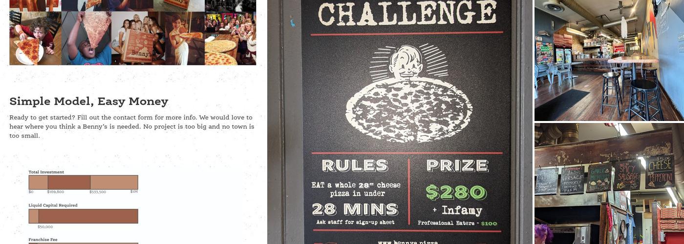 Benny Fierro's Menu