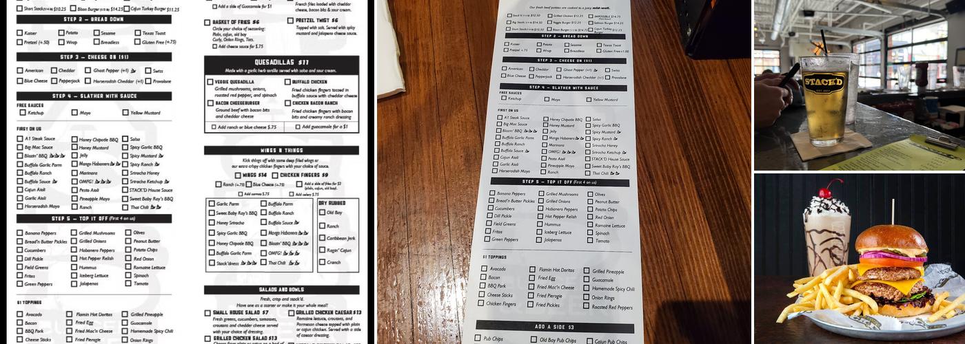 Stack'd Oakland Menu