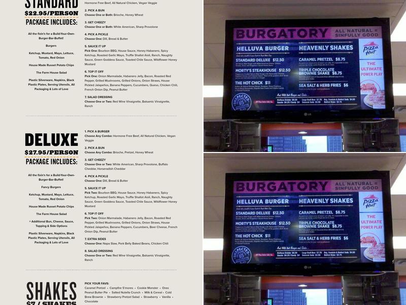 Burgatory Menu