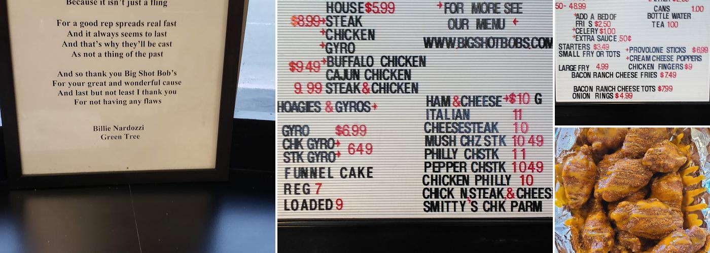 Big Shot Bob's House of Wings - Carnegie Menu
