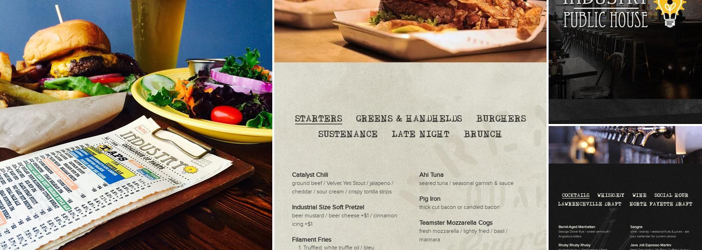 Industry Public House Menu