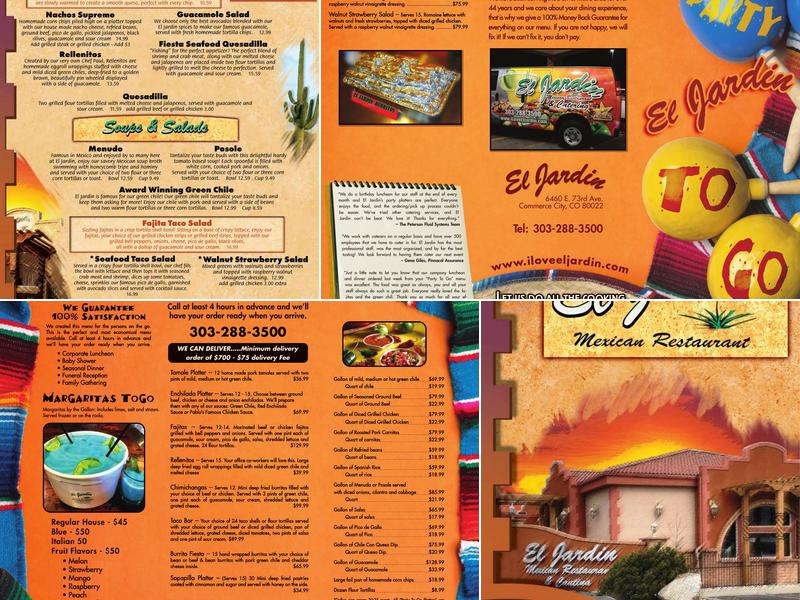 El Jardín Restaurant Menu