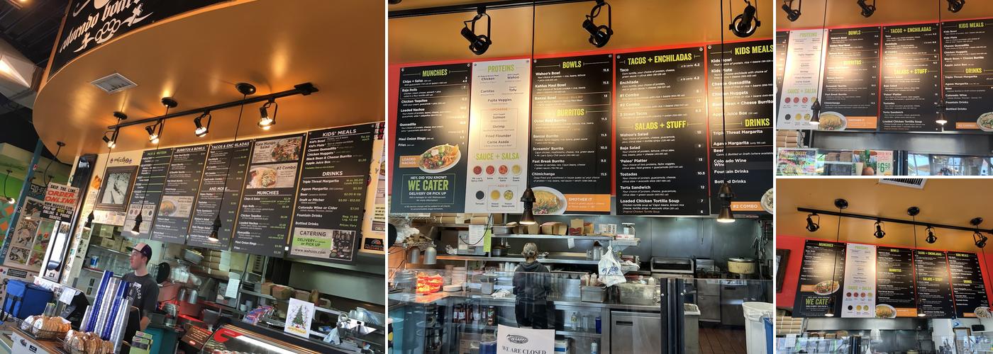 Wahoo's Fish Taco Menu