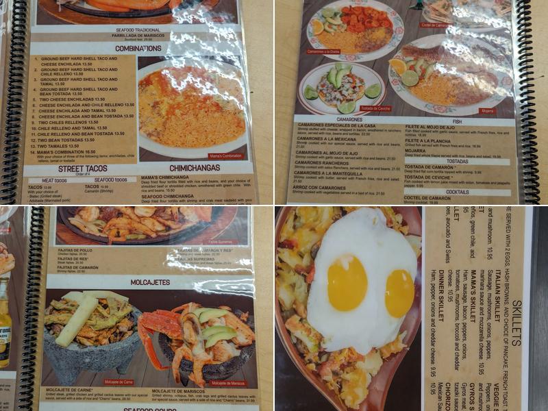 Mama's Cafe Menu