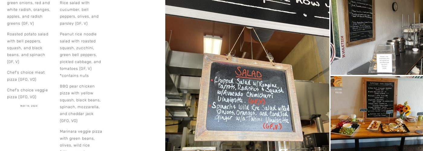 SAME Café Menu