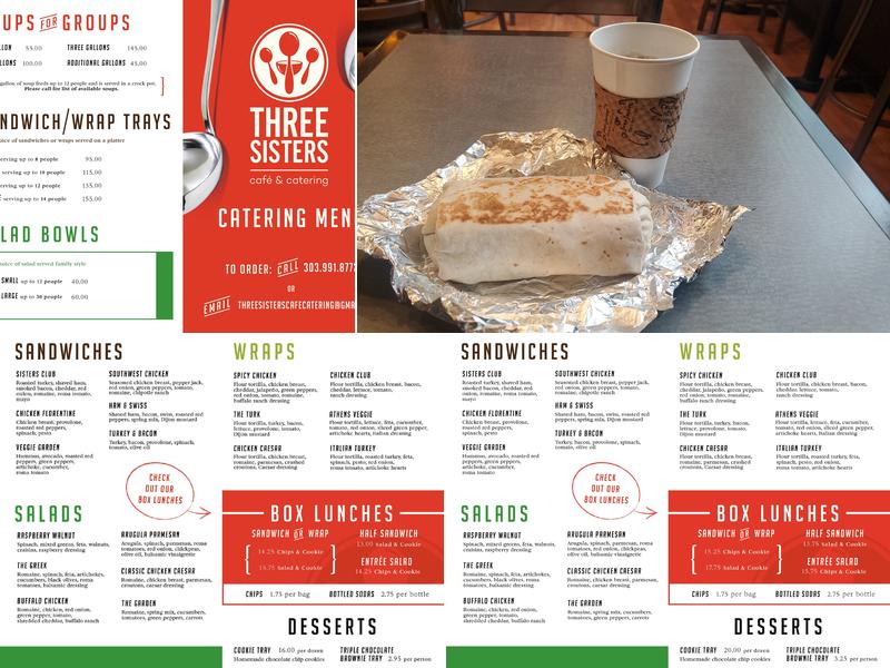 Three Sisters Cafe & Catering Menu