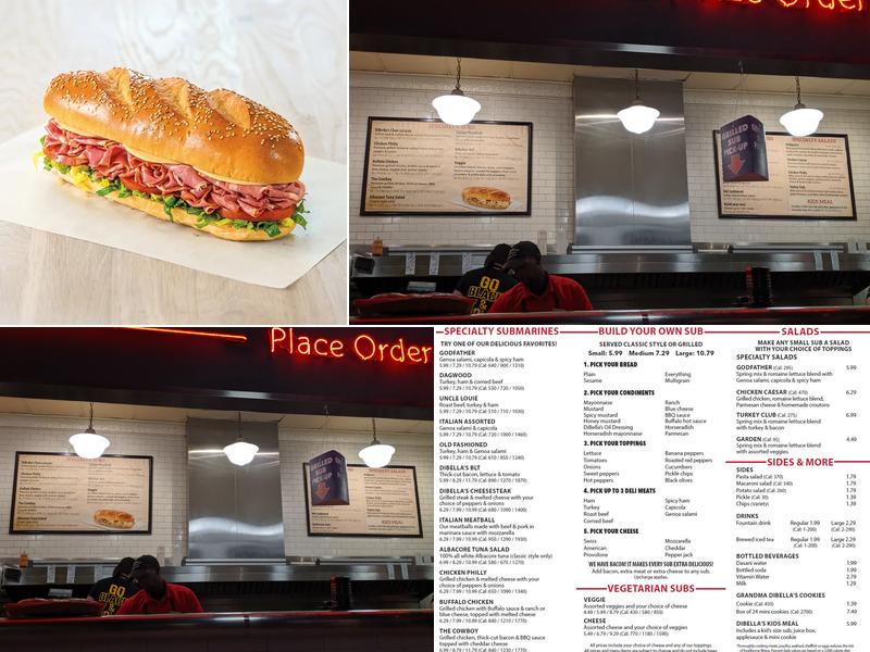 DiBella's Subs Menu
