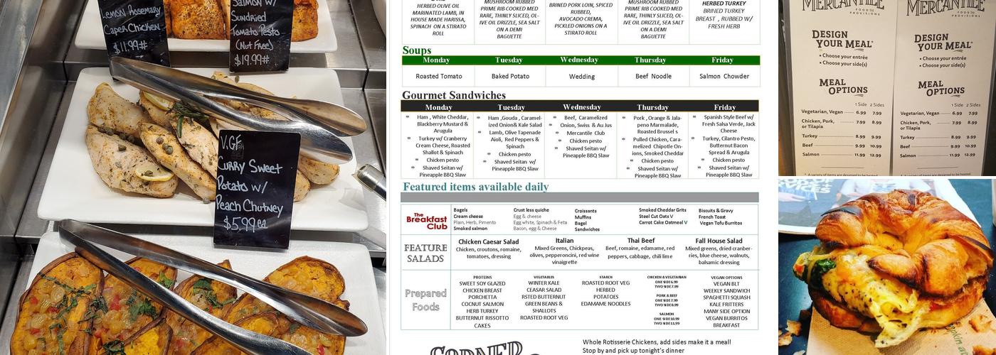 Corner Mercantile Menu