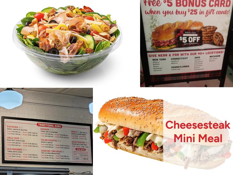 DiBella's Subs Menu
