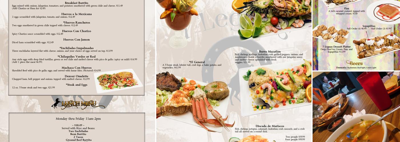 7 Leguas Mexican Grille Menu