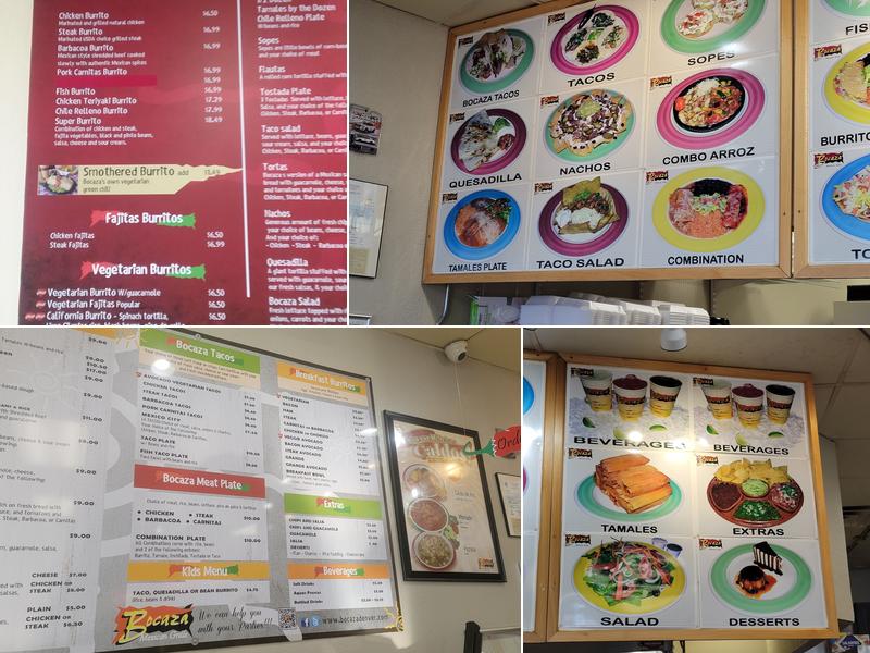 La Bocaza Mexican Grille Menu