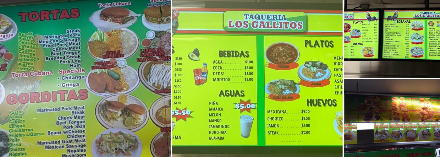 Los Gallitos Menu