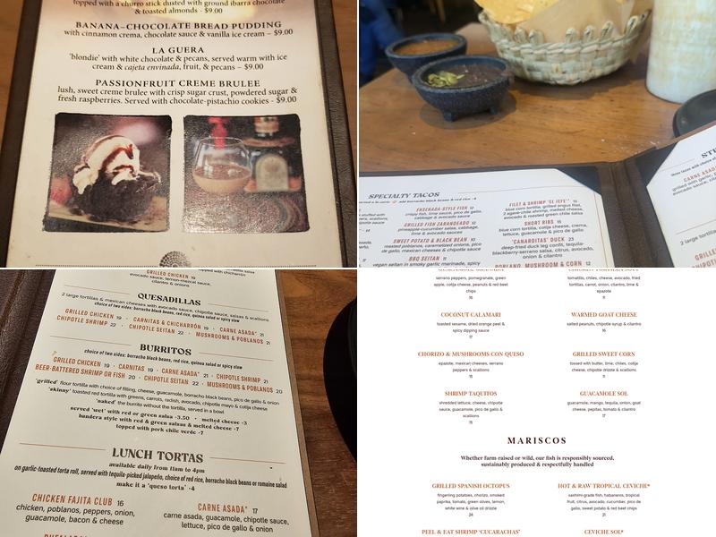 SOL Mexican Cocina Menu