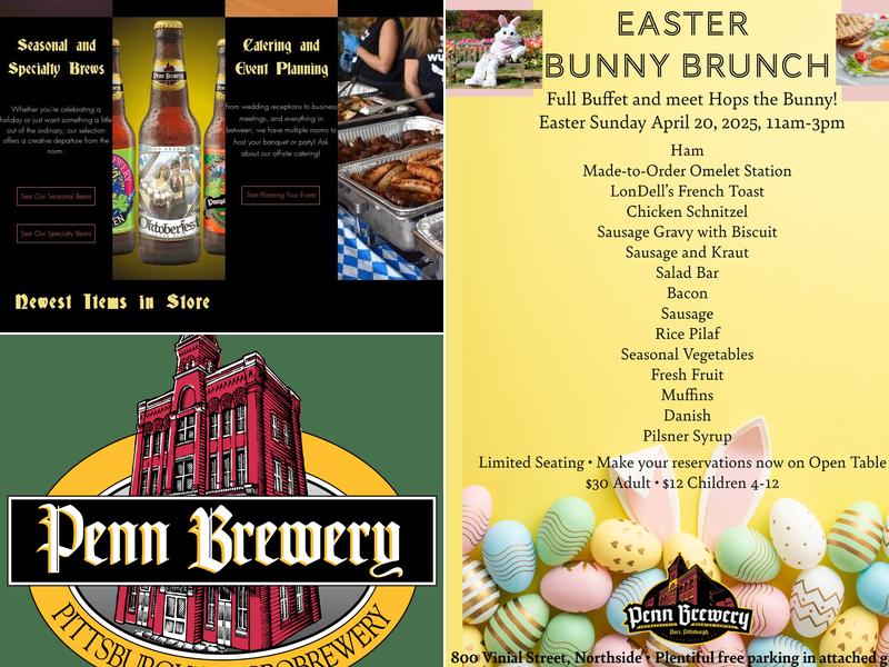 Penn Brewery Menu