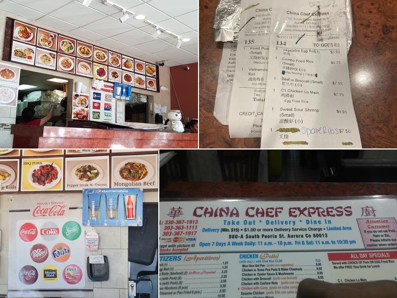 China Chef Express Menu