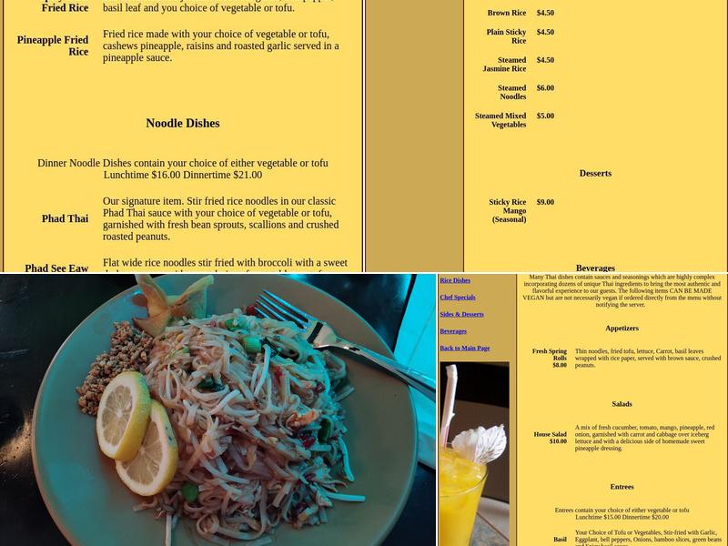 Nicky's Thai Kitchen Menu