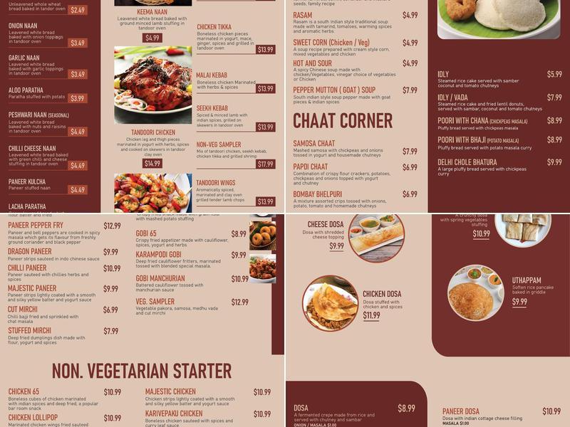 Tamarind Savoring India Pittsburgh Menu