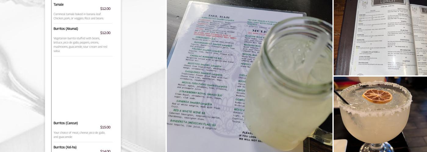 Las Velas Menu