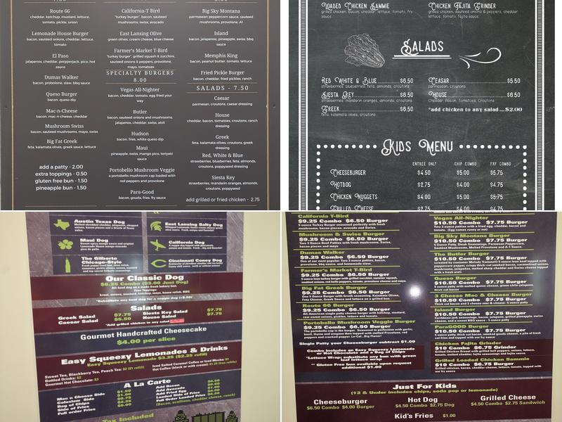 Lemonade House Grille Menu