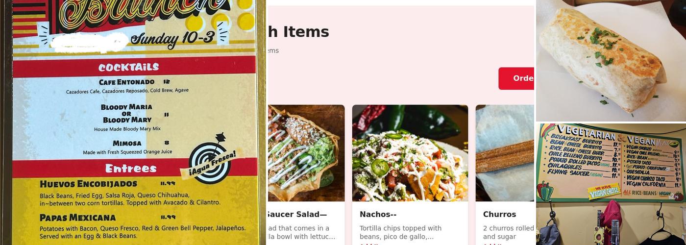 El Burro Uno Menu