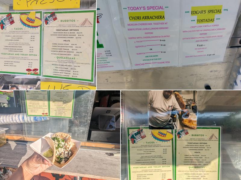 Edgar's Best Tacos Menu