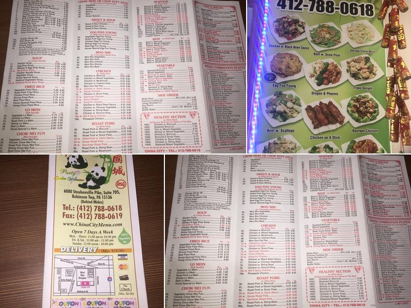 China City Menu