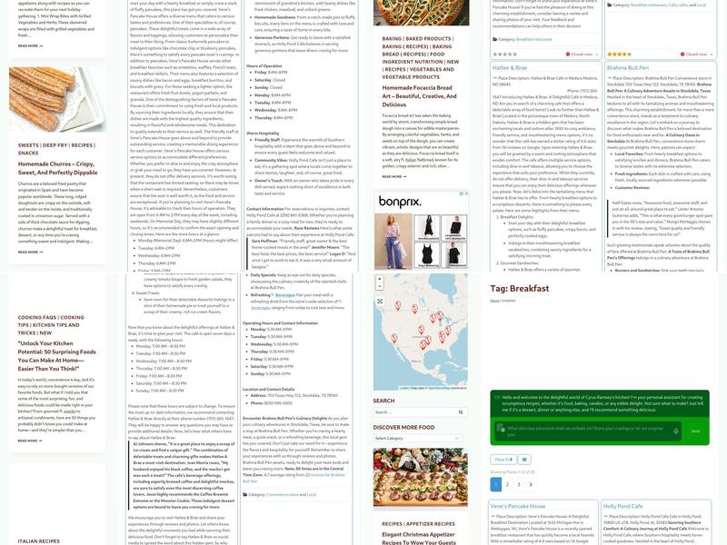 Connie's Country Kitchen Menu