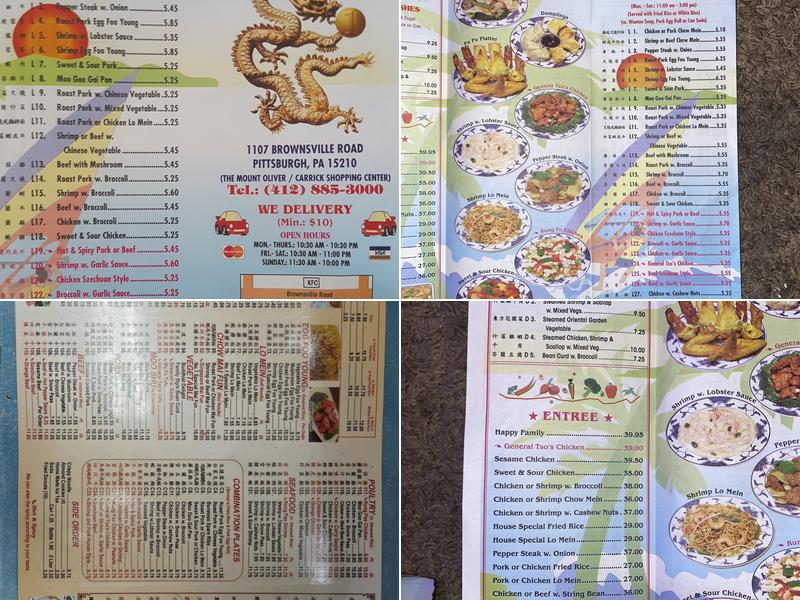 Number One Kitchen Menu