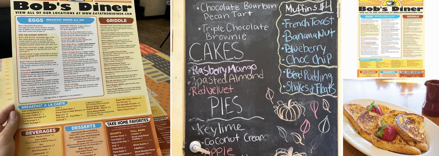 Bob's Diner Menu