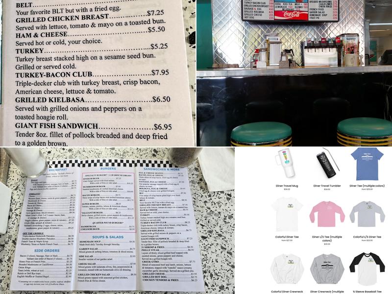 Valliant's Diner Menu