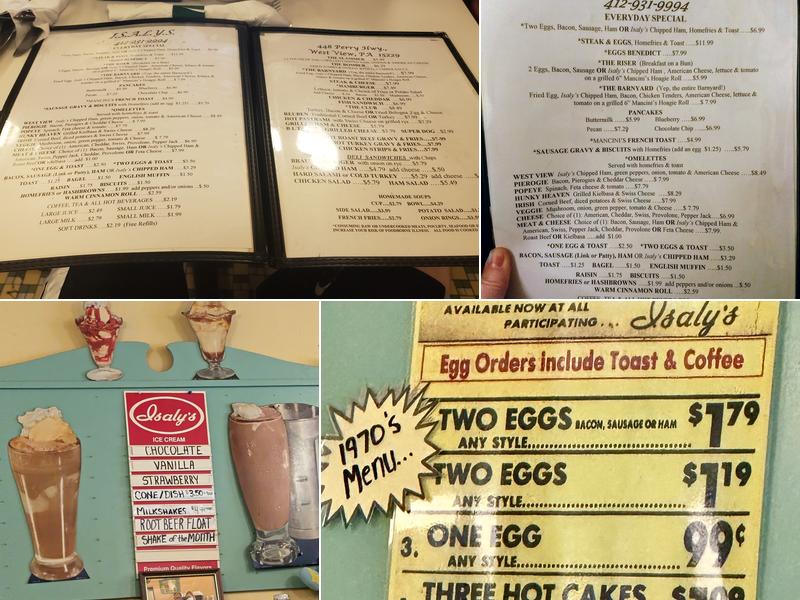 Isaly Co Menu