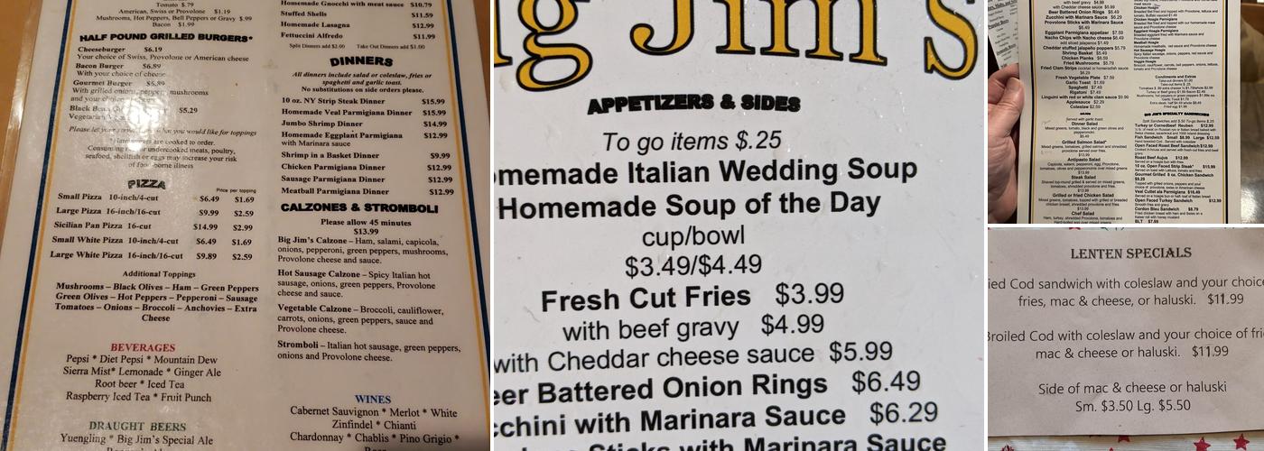 Big Jim's in the Run Menu