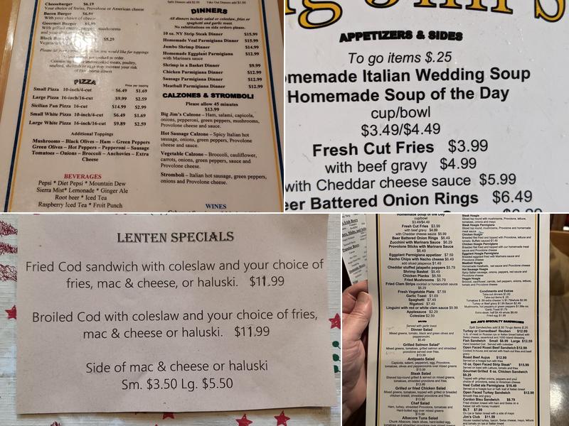 Big Jim's in the Run Menu