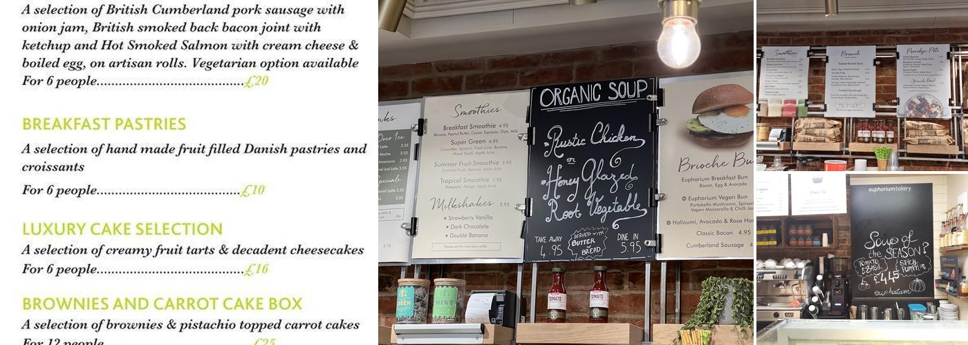 Euphorium - Belsize Park Menu