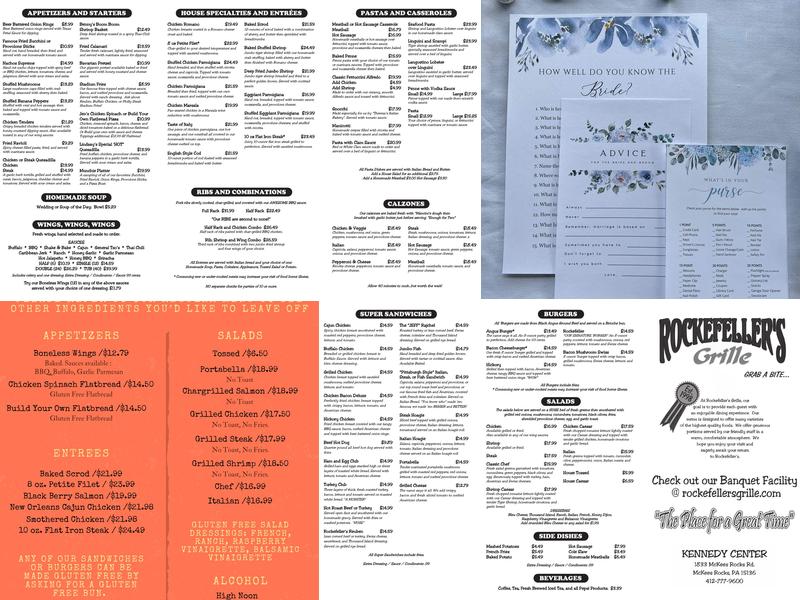 Rockefeller's Grille Menu