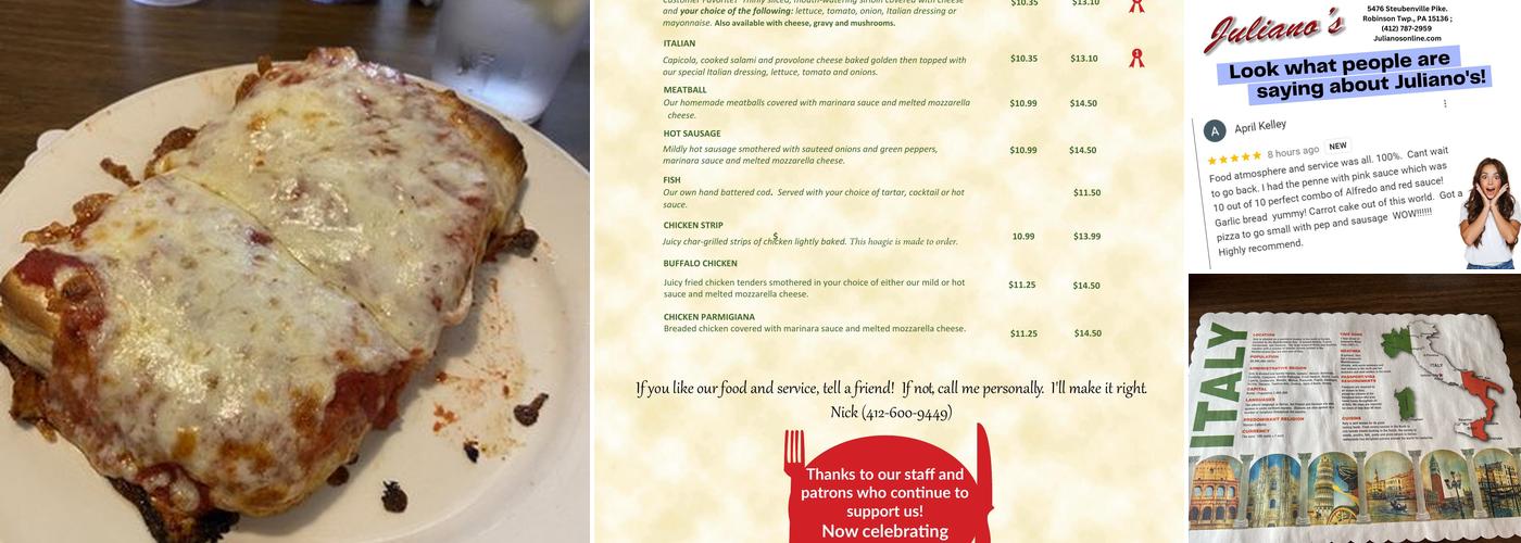 Juliano's Restaurant & Catering Menu