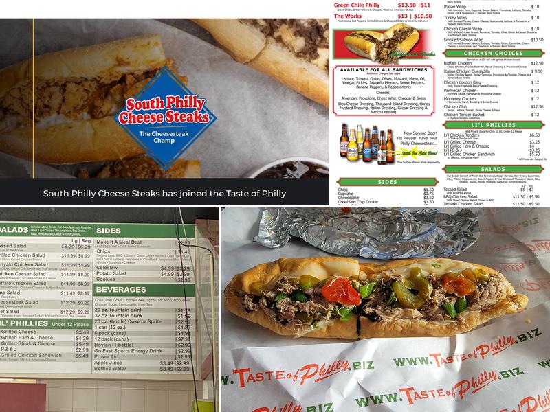 Taste of Philly Menu