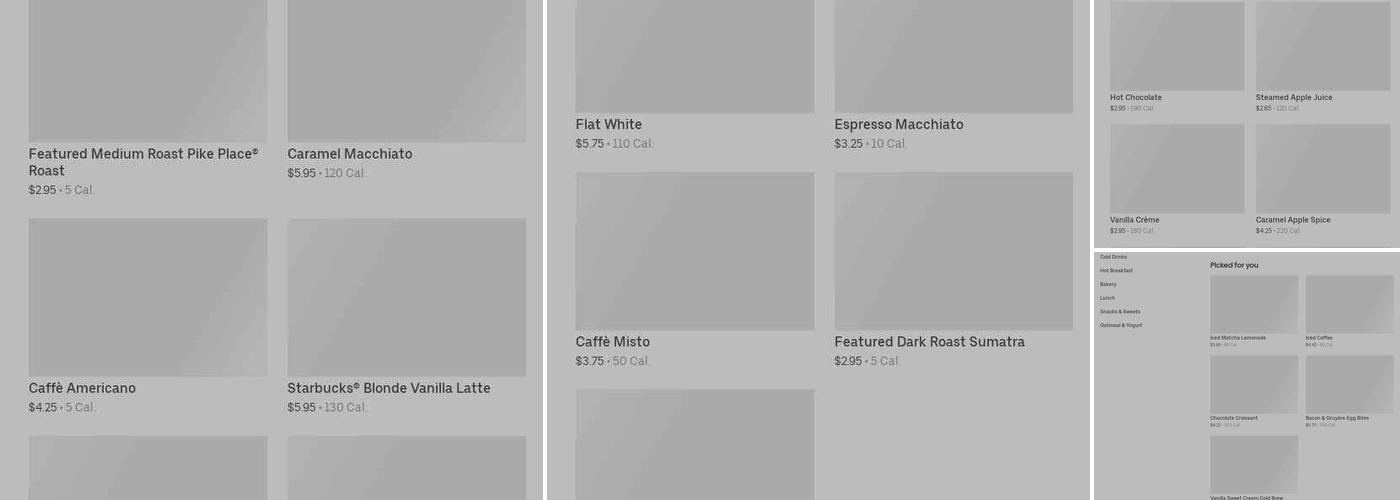Starbucks Menu