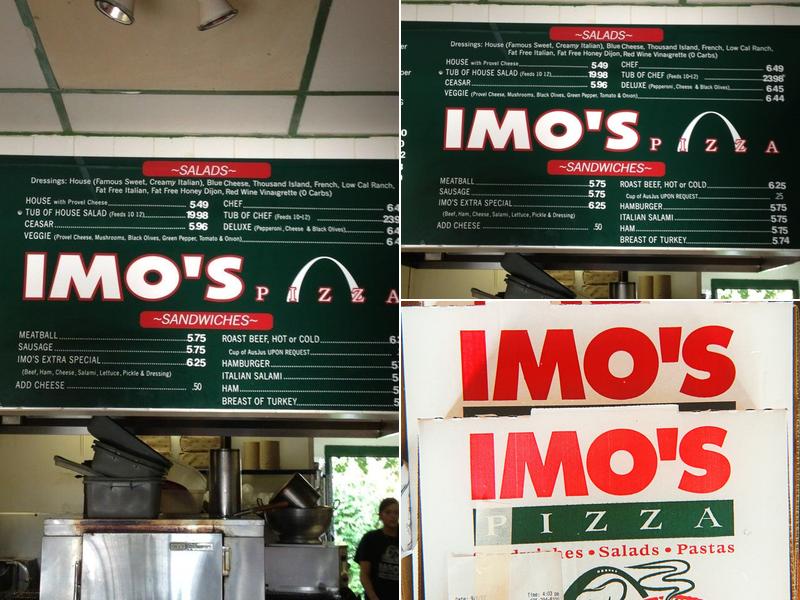 Imo's Pizza Menu
