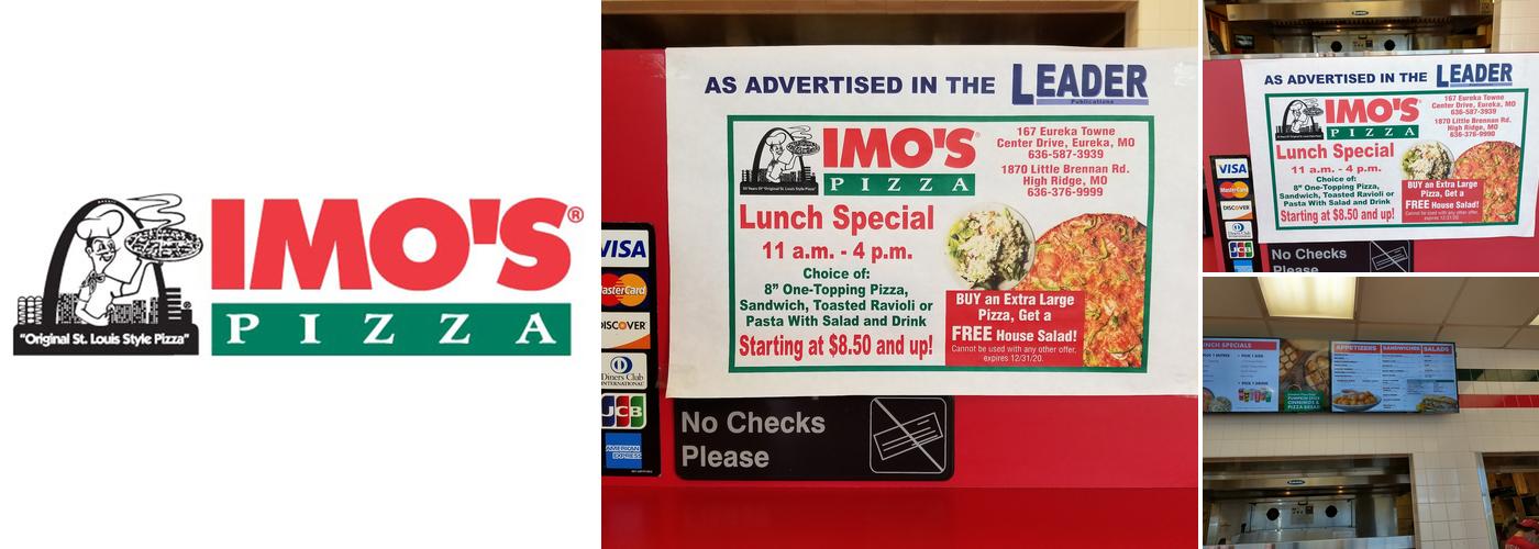 Imo's Pizza Menu