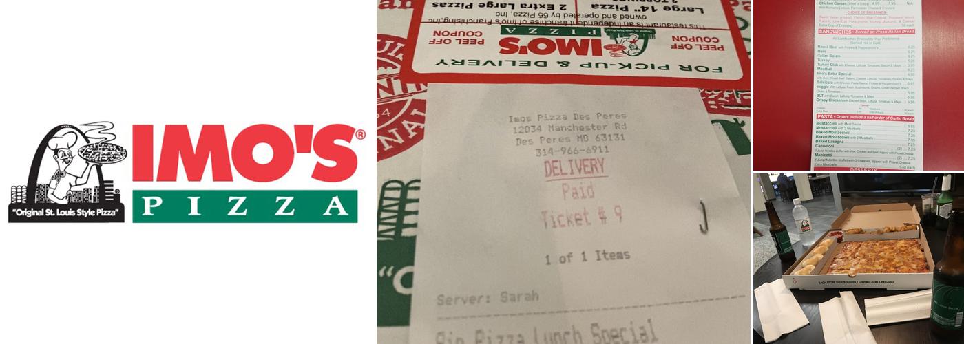Imo's Pizza Menu