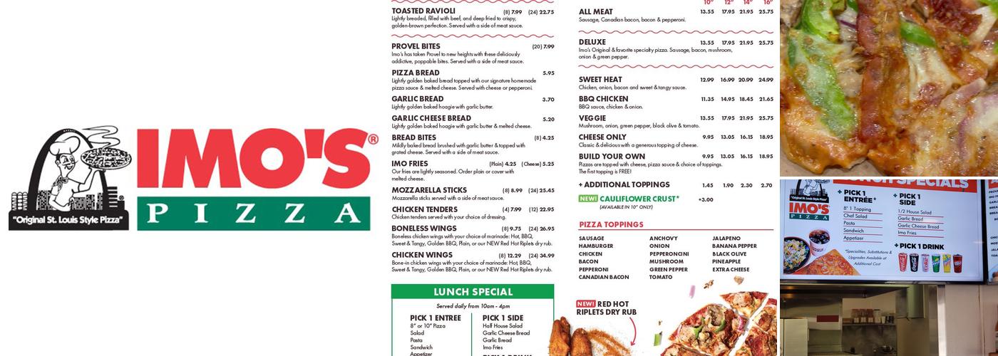 Imo's Pizza Menu